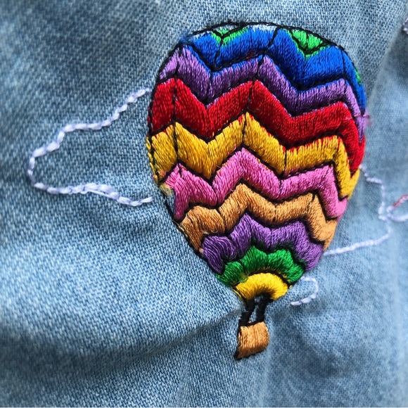 Albuquerque International Balloon Fiesta Embroidered Denim Button Shirt - Medium - Picture 12 of 15